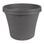 Charcoal Gray Terra Living Outdoor Planter Planter with Pre-Drilled Hole, Large