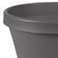 Charcoal Gray Terra Living Outdoor Planter Planter with Pre-Drilled Hole, Large