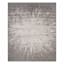 (B812) Laila Ali Firenze Grey & Black Starburst Area Rug, 8x10