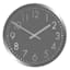 Silver Metallic Framed Round Wall Clock, 12"