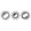 3-Piece Ornate Silver Decorative Wall Mirror Set, 10"