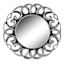 3-Piece Ornate Decorative Wall Mirror Set, 10"