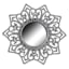3-Piece Ornate Decorative Wall Mirror Set, 10"