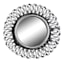 3-Piece Ornate Decorative Mirror Set, 10"