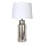 Providence Silver Mercury Glass Table Lamp with Shade, 25"