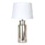 Providence Silvery Mercury Glass Table Lamp with Shade, 25"