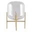 Crosby St. Clear Gold Glass Uplight Lamp, 13"
