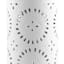 Found & Fable White Circle Cut Out Ceramic Small Lamp Base, 17.5"