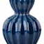 Providence Blue Ceramic Ribbed Table Lamp, 19"
