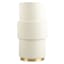 Crosby St. White Textured Fabric Uplight Lamp, 15"