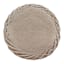 Ty Pennington Reid Twisted Round Ottoman, Wool Brown