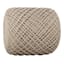Ty Pennington Reid Twisted Round Ottoman, Wool Brown