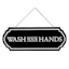 Wash Your Hands Metal Hanging Wall Decor, 6x16