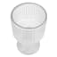 Willow Crossley Clear Ribbed Bulb Vase, 8"