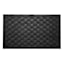 Charcoal Textured Rubber Doormat, 18x30