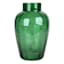 Green Glass Bouquet Vase, 9.5"