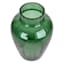 Green Glass Bouquet Vase, 9.5"