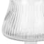 Providence Ribbed Clear Glass Vase, 9"