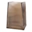 Crosby St. Ribbed Brown Glass Vase, 6.5"