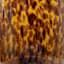 Providence Glass Tortoise Shell Cylinder Candle Holder, 9"
