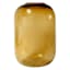 Honeybloom Amber Globe Glass Vase, 9"