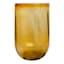 Honeybloom Amber Hurricane Glass Candle Holder, 8"