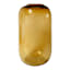 Honeybloom Amber Globe Glass Vase, 11"