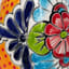Found & Fable Talavera Flower Vase, 9"