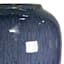 Ty Pennington Blue Reactive Glaze Ceramic Vase, 8"