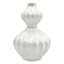 Tracey Boyd White Ceramic Vase, 10"