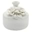 Providence White 3D Floral Porcelain Vase, 3"