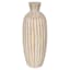 Found & Fable Whitewash Carved Vase, 16"