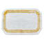 Providence White & Gold Hotel Border Bath Rug, 20x32
