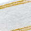 Providence White & Gold Hotel Border Bath Rug, 20x32