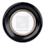 Black & Gold Circular Tabletop Picture Frame, 4"