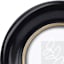 Black & Gold Circular Tabletop Picture Frame, 4"