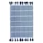 Woven Block Accent Rug W/Tassels Navy 24X36