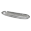 Silver Hammered Aluminum Serving Tray, 32"