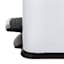 White Rectangle Pedal Trash Can, 9.7l