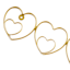 Gold Heart Wall Hooks, 16x14