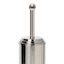 Ridged Chrome Metal Toilet Bowl Brush