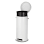 White Retro Pedal Trash Can, 30l