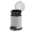 Grey Round Pedal Trash Can, 5l