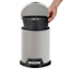 Grey Round Pedal Trash Can, 5l