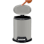 Grey Round Pedal Trash Can, 5l