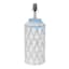 Blue & White Ceramic Small Lamp Base, 15"