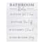 Bathroom Rules Wall Decor, 16x20