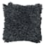Found & Fable Grey Paper Shag Throw Pillow, 18"