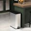 Slim Stainless Steel Pedal Trash Can, 45l