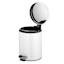 30l White Stainless Steel Trash Can with Bonus 5l Bin